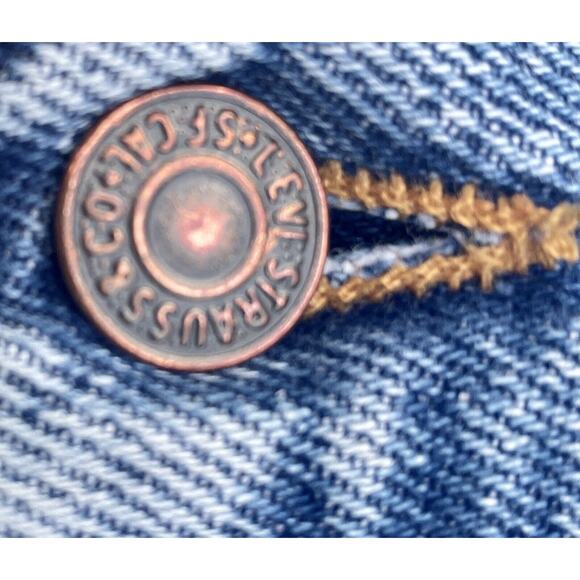 Vintage Vtg. Levis 513 Loose Fit‎ Straight Leg Jeans Men's Blue Sz. 50x30 - Picture 7 of 12